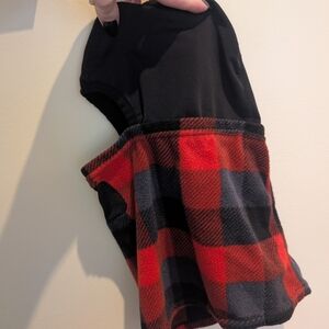 Red and Black Plaid Dog Sweater